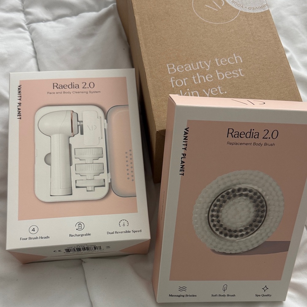 Raedia 2.0 Face and Body Cleansing System - White